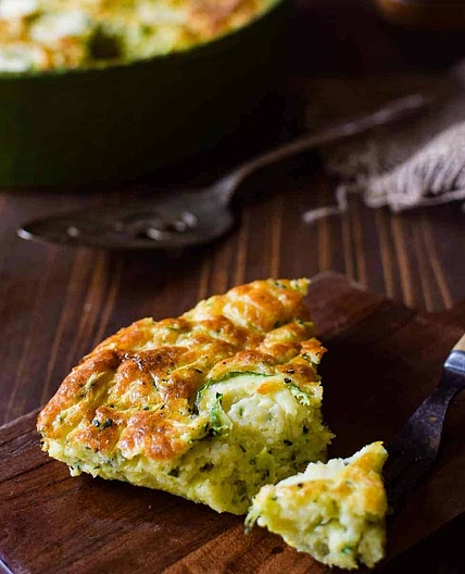 Crustless Zucchini Pie