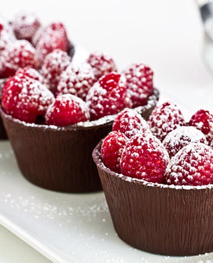 Raspberry Chocolate Cups
