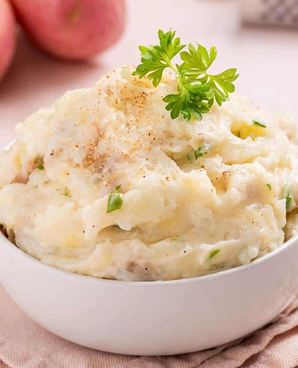 Garlic Mashed Potatoes with Red Skin