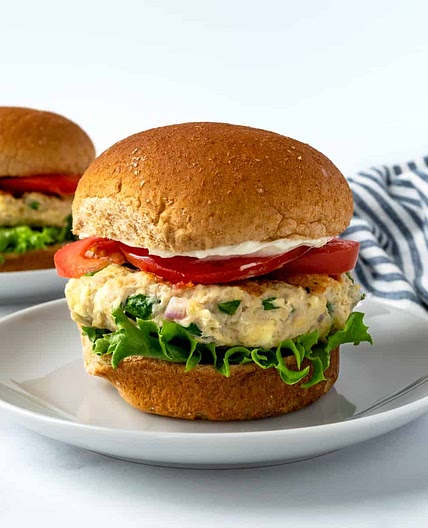 Spinach Feta Chicken Burgers