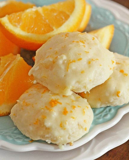Fluffy Pineapple Cookies with Orange Glaze Recipe