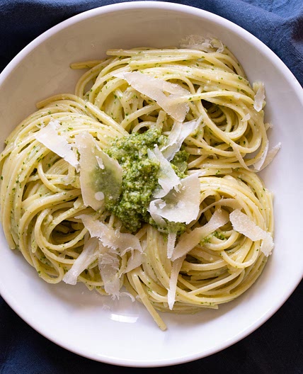Watercress Pesto with Linguine