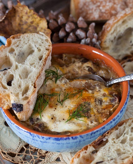 Mushrooms with Sour Cream Sauce -