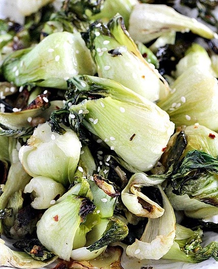 Oven Roasted Bok Choy