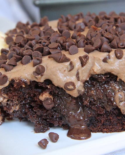 Homemade Chocolate Poke Cake