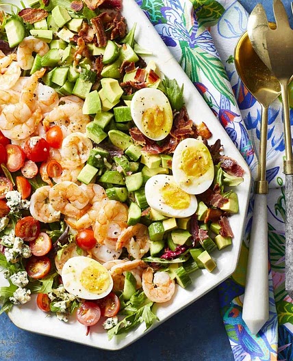 Shrimp Cobb Salad with Dijon Dressing