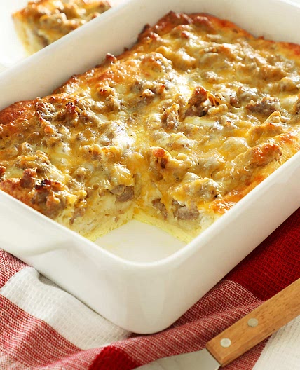 Breakfast Casserole with Biscuits