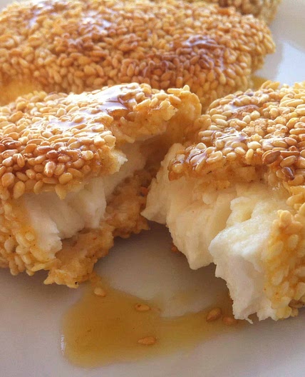 Fried Feta with Honey and Sesame Seeds Recipe