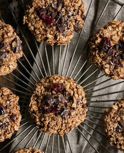 One-Bowl Peanut Butter & Chocolate Oatmeal Cookies