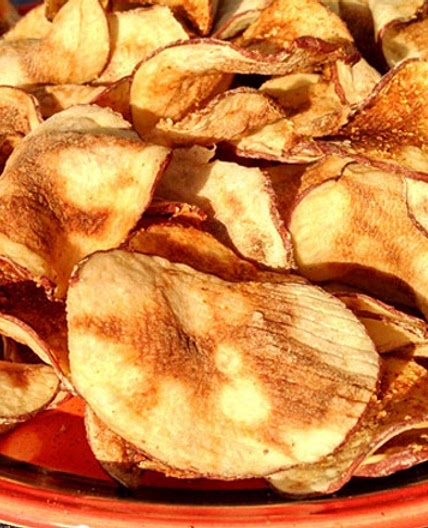 Low-Fat Microwave Potato Chips