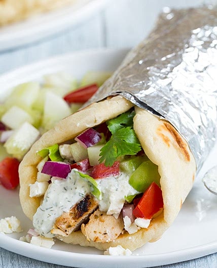 Greek Chicken Gyros