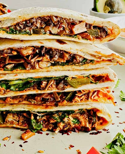 Vegan Jackfruit Quesadillas