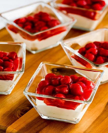 No-Bake Cherry Cheesecake (Low-Carb)