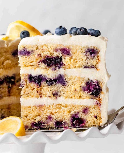 Lemon Blueberry Layer Cake