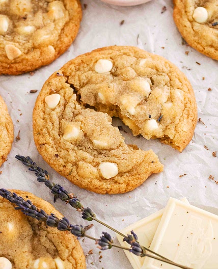 Lavender Chocolate Chip Cookies