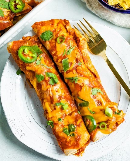 Healthy Chicken Enchiladas