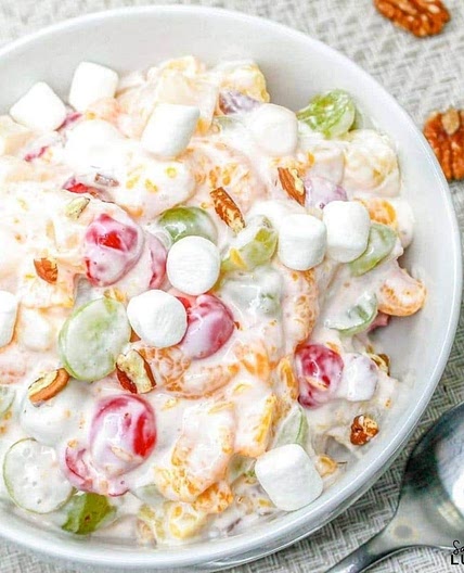 Ambrosia Salad without Coconut Recipe