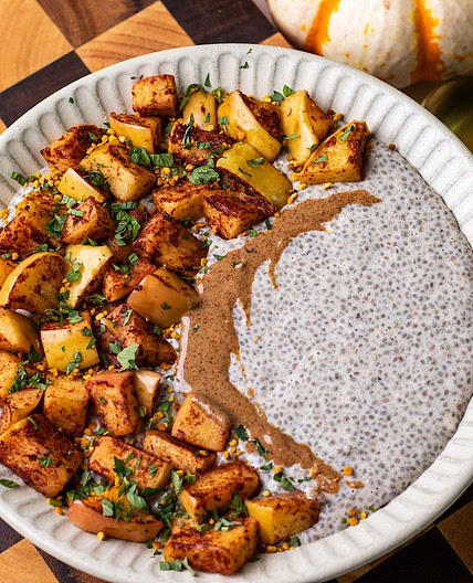 High Protein Apple Pie Chia Pudding