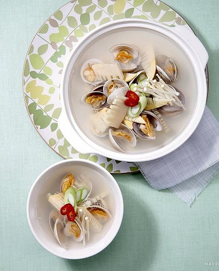 죽순 조개맑은탕 만드는 법