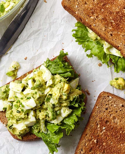 Avocado Egg Salad Sandwiches