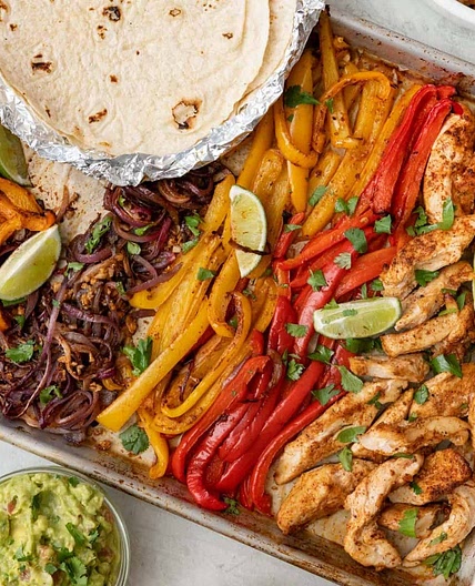 Sheet Pan Chicken Fajitas Recipe