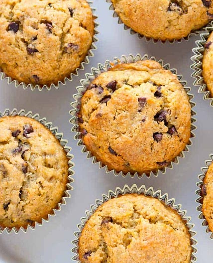 Easy Banana Muffins with Chocolate Chips