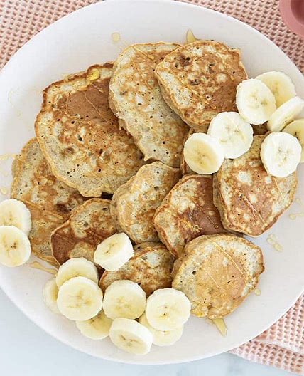 Favorite Banana Oatmeal Pancakes