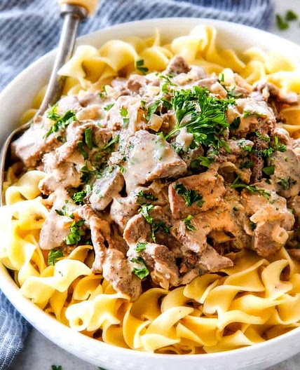 Slow Cooker Beef Stroganoff