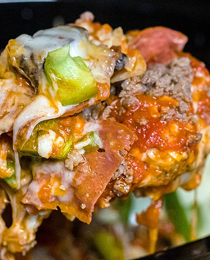 Keto Crock-pot Pizza Casserole