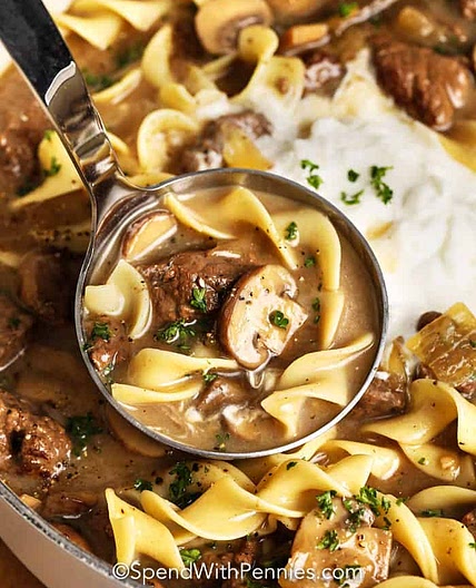 Beef Stroganoff Soup