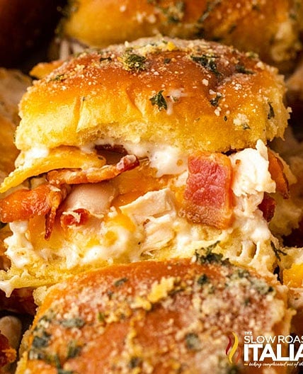 Chicken Bacon Ranch Sliders (Easy Tailgating Recipe)