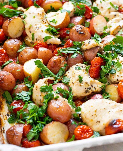 One Pan Chicken and Potatoes