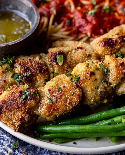 Chicken Spiedini with Amogio Sauce Recipe