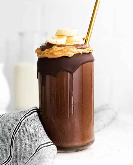 Chocolate Peanut Butter Banana Smoothie