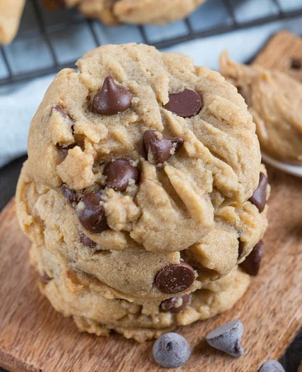 Easy Peanut Butter Chocolate Chip Cookies Recipe