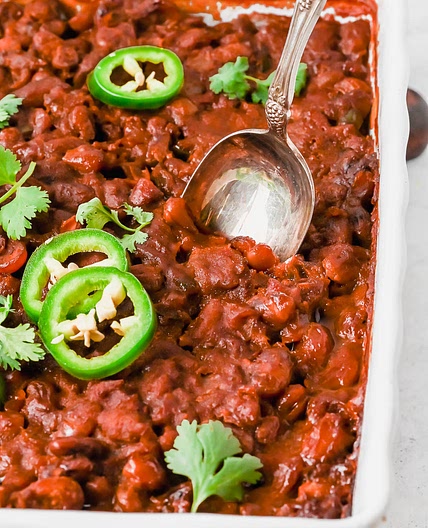 SPICY CHORIZO BAKED BEANS