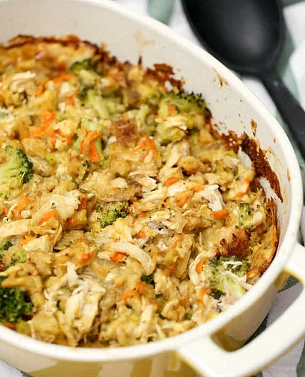 Chicken Stuffing Bake