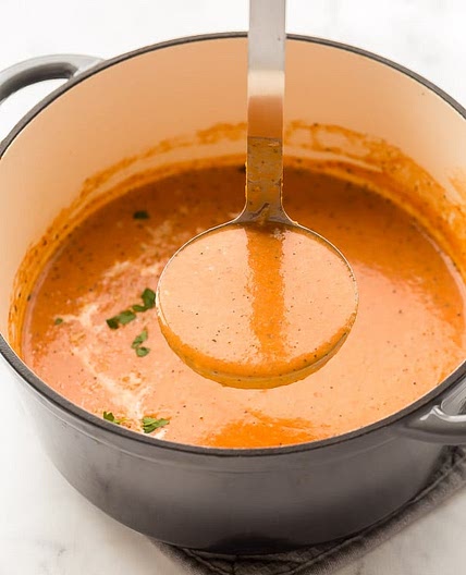 20 Minute Creamy Tomato Soup from Scratch