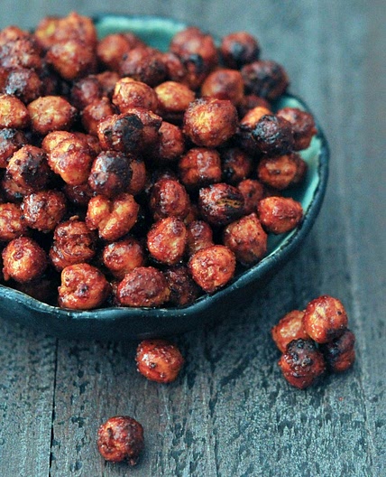 Smoky Sweet Crunchy Chickpeas
