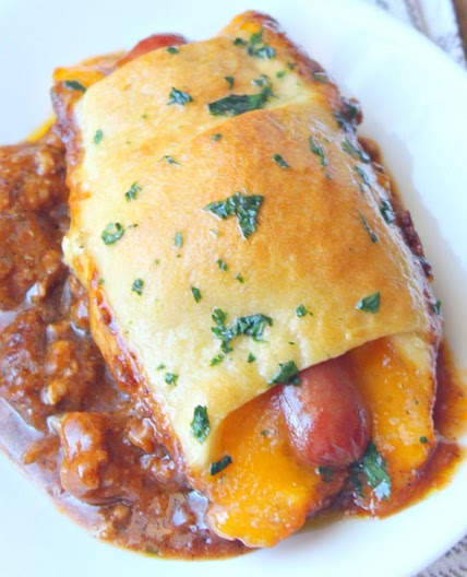 Chili Cheese Dog Bake