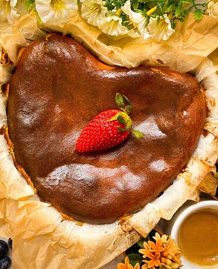 Dark Chocolate 2-Layer Basque Burnt Cheesecake