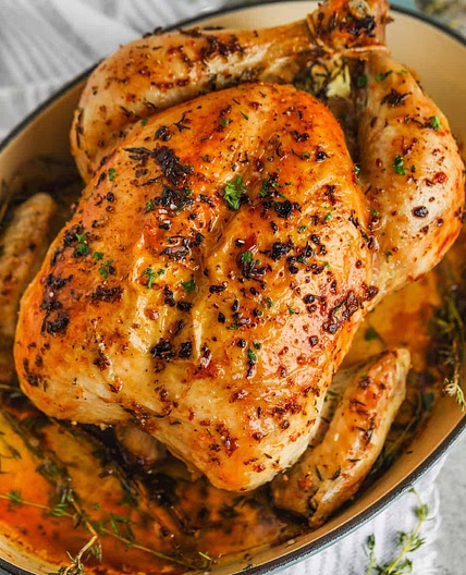 Garlic Butter Roast Chicken