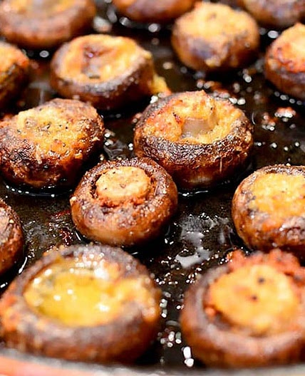 Easy Garlic Butter Roasted Mushrooms