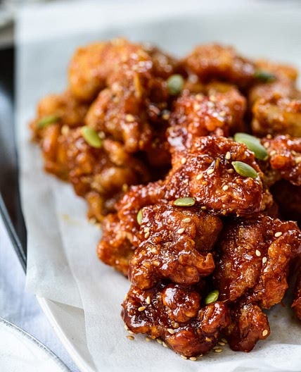 Dakgangjeong (Sweet Crispy Korean Fried Chicken)
