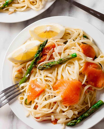Lemon Salmon Pasta