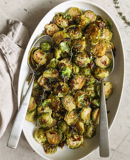 Roasted Brussel Sprouts with Maple Syrup