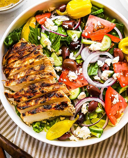 Grilled Greek Chicken Salad