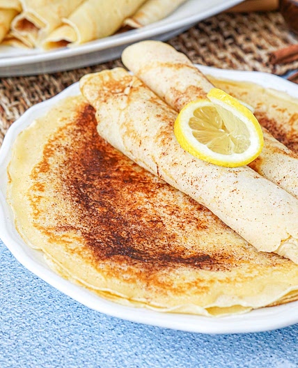 Pannekoek (South African Crepes with Cinnamon Sugar)