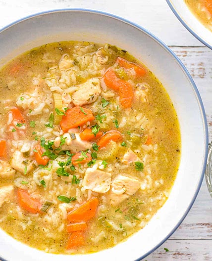 Low FODMAP Instant Pot Chicken and Rice Soup (Gluten-Free, Dairy-Free)