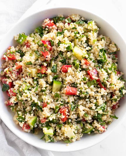 Low FODMAP Quinoa Tabbouleh